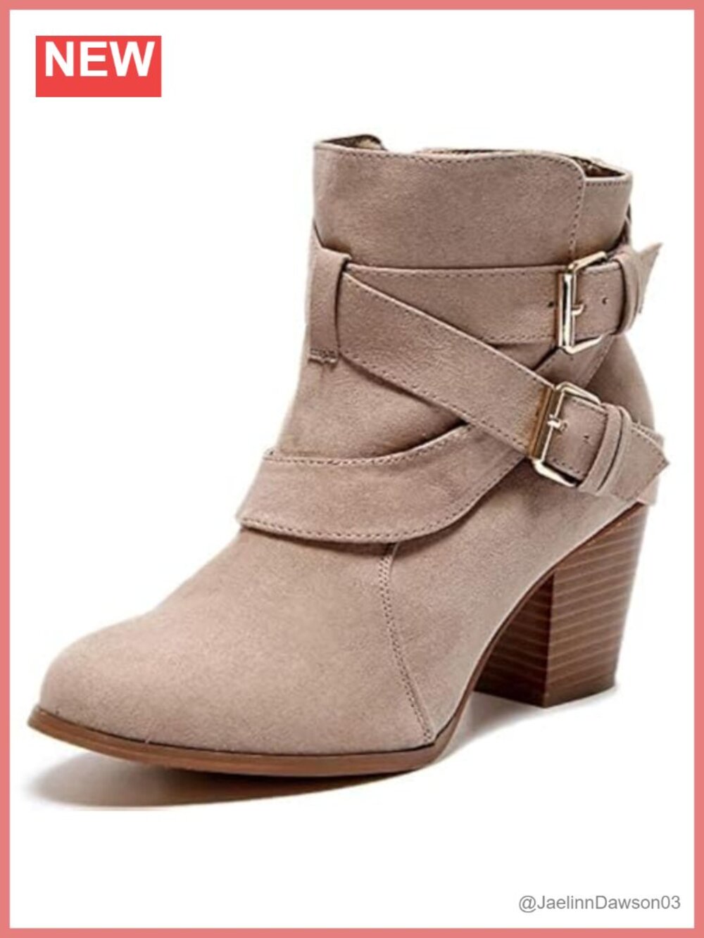 Extra Wide Calf Ankle Boots with Memory Foam Insole, Round Toe Block Heel